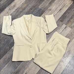 Talbots Beige Pant Suit Set